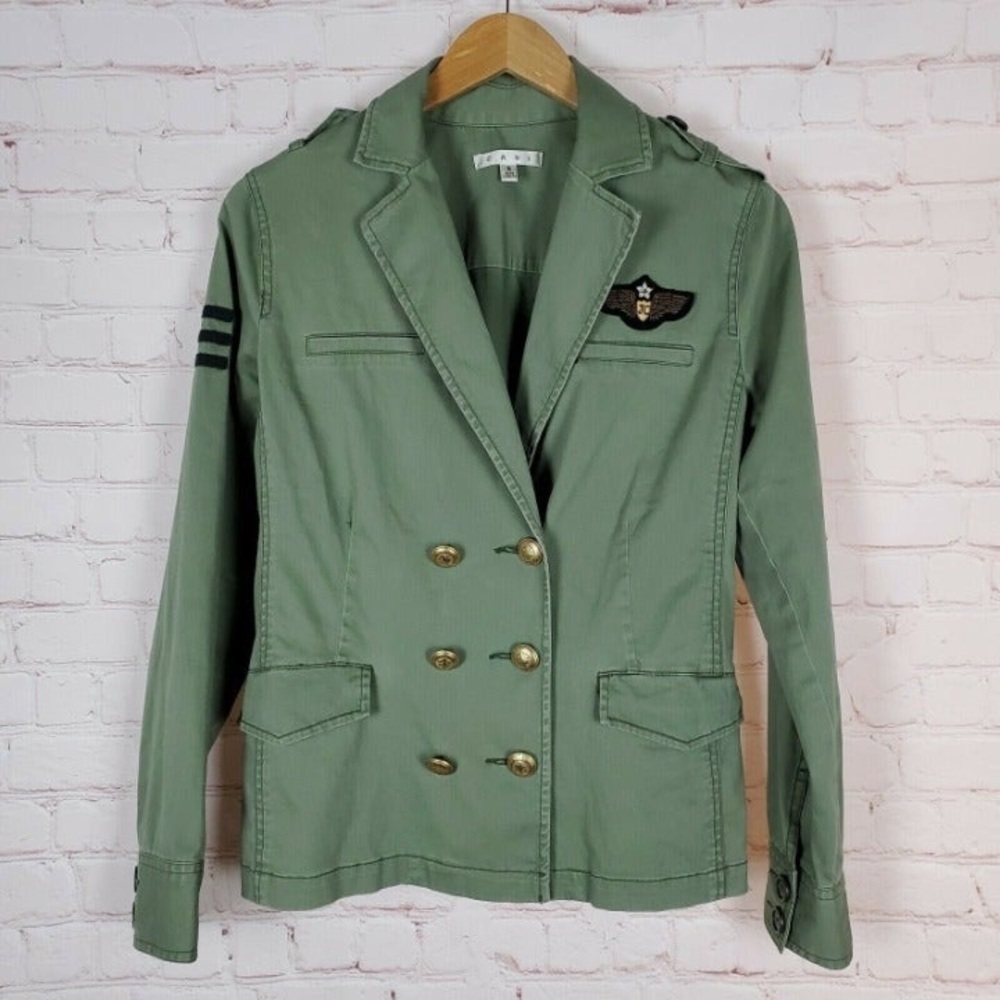 𝅺Cabi 326 Womens Small S Military Sergeant Flight Double Breasted Utility Jacket